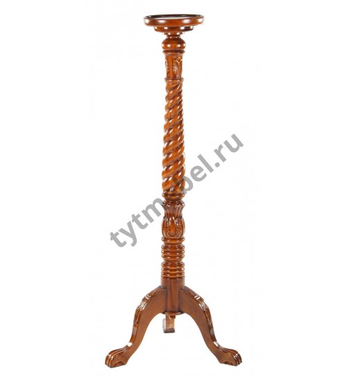 HK-813. Подставка для цветов (массив красного дерева) NBA Pecan M, цвет: итал. орех, 57*57(132,5) см